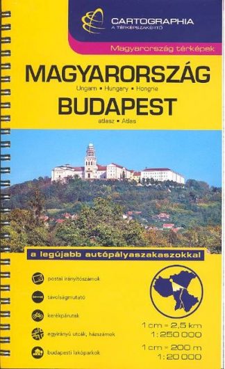 Atlasz - Magyarország + Budapest kombiatlasz (1:250 000,1:20 000) /Magyarország térképek