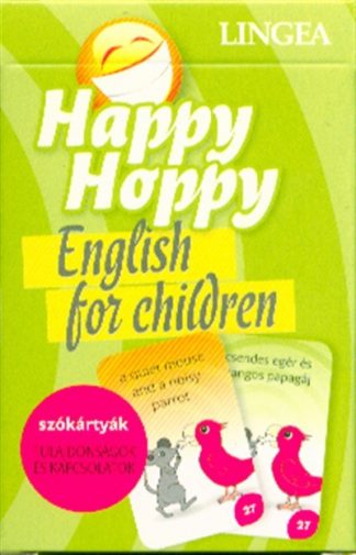 Kártya - Happy Hoppy szókártyák - Tulajdonságok és kapcsolatok /English for Children