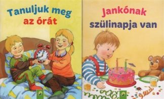 Minikönyv - Minikönyvek: Tanuljuk meg az órát - Jankónak szülinapja van (2 minikönyv 1 csomagban)