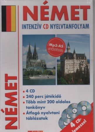 Nyelvkönyv - Német intenzív CD nyelvtanfolyam - 4 CD-lemezzel