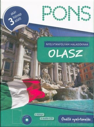 Nyelvkönyv - PONS - Nyelvtanfolyam haladóknak - Olasz (tankönyv + 2 CD) - Akár 3 hónap alatt