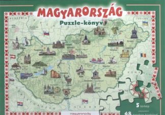 Puzzle - Magyarország puzzle-könyv /5 térkép oldalanként 48 darabos kirakóval