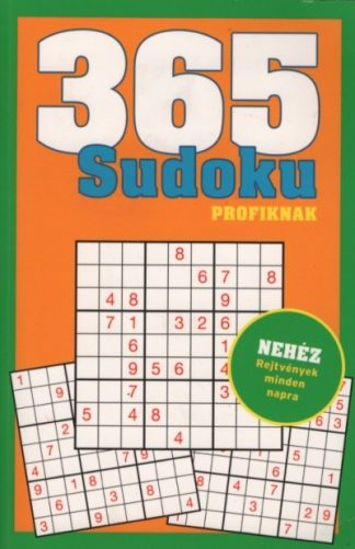 Rejtvénykönyv - 365 Sudoku profiknak - Nehéz rejtvények minden napra (narancs)