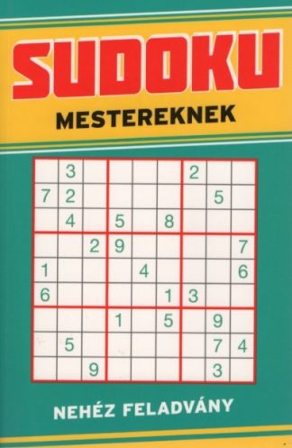 Rejtvénykönyv - Sudoku mestereknek - Nehéz feladvány (kék)