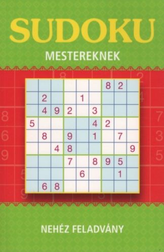 Rejtvénykönyv - Sudoku mestereknek - Nehéz feladvány (piros)
