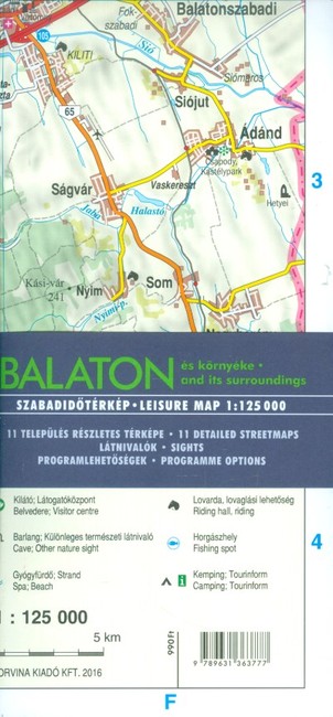 Térkép - Balaton és környéke szabadidőtérkép 1:125 000