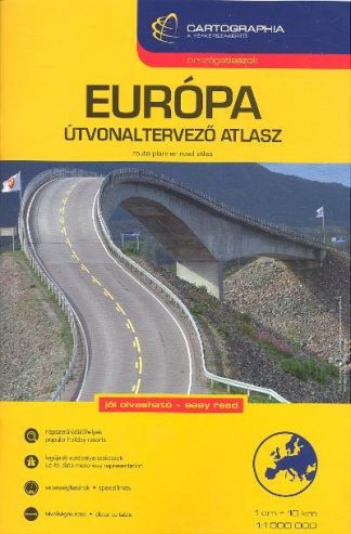 Térkép - Európa útvonaltervező atlasz (1:1 000 000) /Országatlaszok