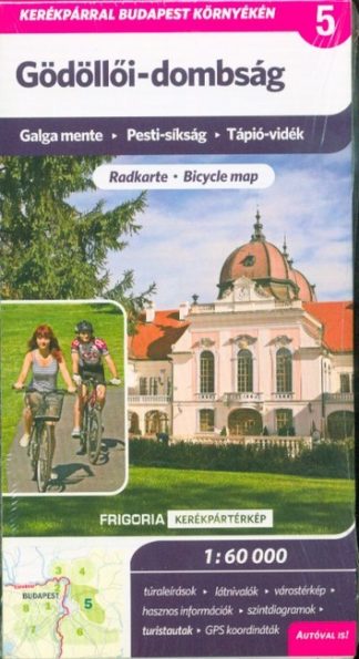 Térkép - Gödöllői-dombság kerékpártérkép - Galga mente - Pesti-síkság - Tápió-vidék