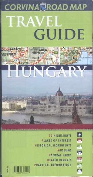 Térkép - Hungary Road Map + Travel Guide /Magyarország idegenforgalmi autóstérképe