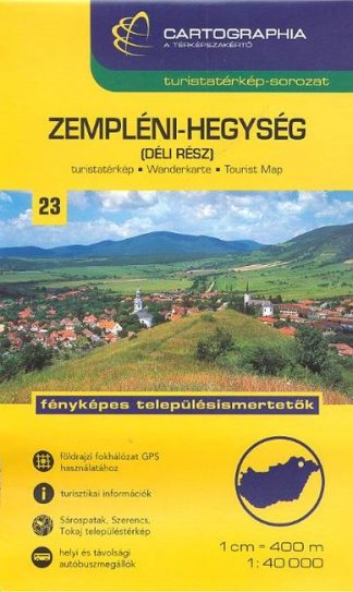 Térkép - Zempléni-hegység (déli rész) turistatérkép (1:40 000) /Turistatérkép-sorozat