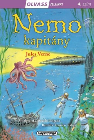 Jules Verne - Nemo kapitány - Olvass velünk! (4. szint)