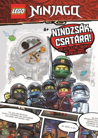 LEGO - Lego Ninjago: Nindzsák, csatára! - Kreatív színezőkönyv képregénnyel! - Ajándék Cole minifigurával