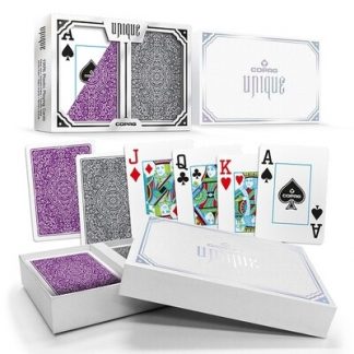 Kártya - COPAG 1546 - PURPLE / GREY - PKJ dupla póker - UNIQUE