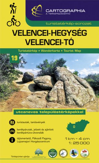 Térkép - Velencei-hegység, Velencei-tó - Turistatérkép-sorozat 19. - 2021 (új kiadás)