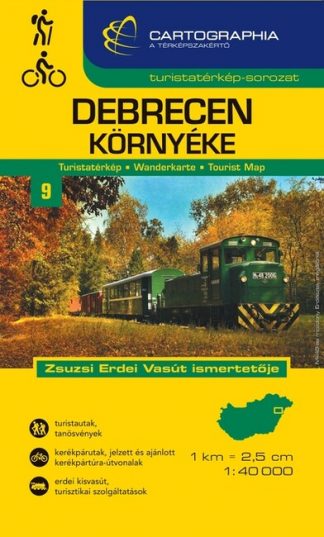 Térkép - Debrecen környéke - Turistatérkép-sorozat 9.