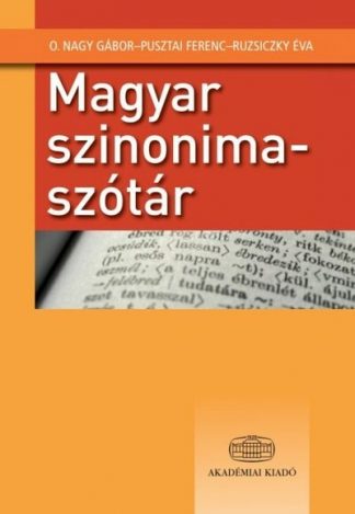 Ruzsiczky Éva - Magyar szinonimaszótár (új kiadás)