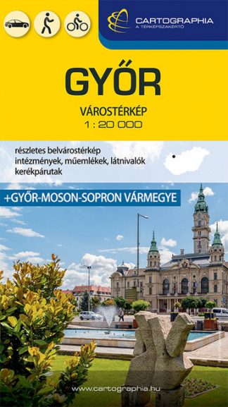 Térkép - Győr várostérkép (1:20 000) - Várostérkép-sorozat (új kiadás)