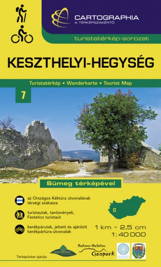 Térkép - Keszthelyi-hegység - Turistatérkép-sorozat 7. (új kiadás, 2021)