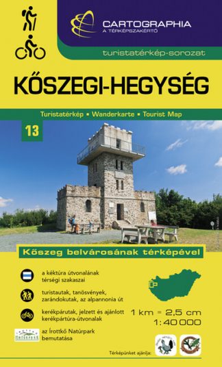 Térkép - Kőszegi-hegység - Turistatérkép-sorozat 13. (új kiadás, 2021)