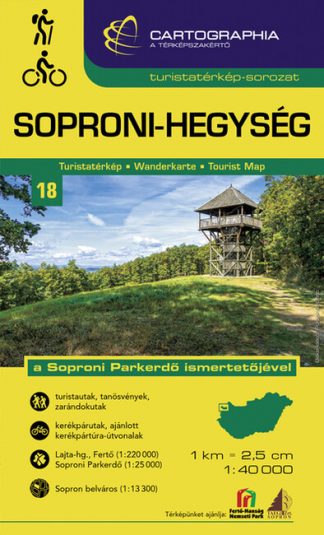 Térkép - Soproni-hegység - Turistatérkép-sorozat 18. (új kiadás, 2021)